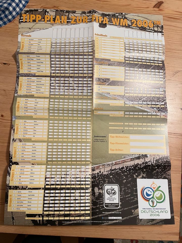 Buch FIFA WM Deutschland 2006 mit Tipp-Plan in Berlin