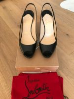 Christian Louboutin - No Prive Slig Backs schwarz - Größe 39 Hadern - Blumenau Vorschau