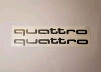 Audi Quattro Aufkleber, Sticker fürs Auto, schwarz, NEU Bayern - Eiselfing Vorschau