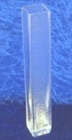 Glas Vase Stangenvase quadratisch 2-seitig geriffelt - unbenutzt Niedersachsen - Sarstedt Vorschau