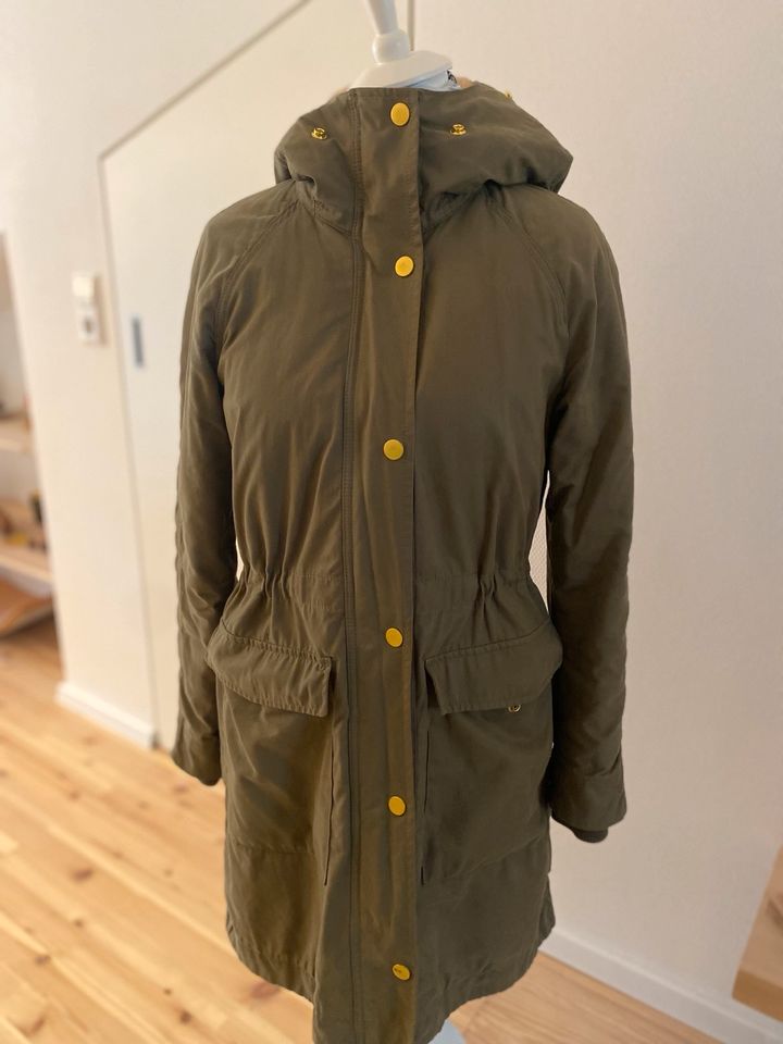 Frühling, Parka, Jacke, Mantel, oliv, khaki, H&M, Boho in Östringen