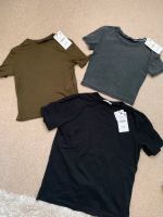 NEU! Zara Basic T-shirts schwarz grau khaki Größe S Berlin - Charlottenburg Vorschau