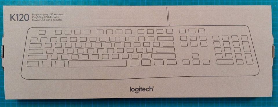 Logitech K120 USB Tastatur, DE-Layout, schwarz NEU+OVP in Essen