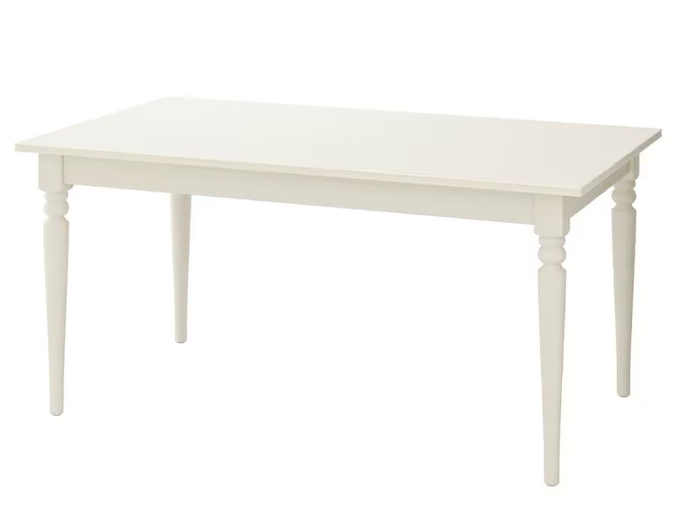 Ikea Ingatorp Ausziehtisch weiß 155/215 x 87 cm Landhausstil in Mülheim (Ruhr)