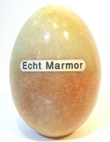 Marmorei - Marmor-Ei - beige / gelb / altrosa - Höhe: ca. 7 cm Hessen - Biebesheim Vorschau