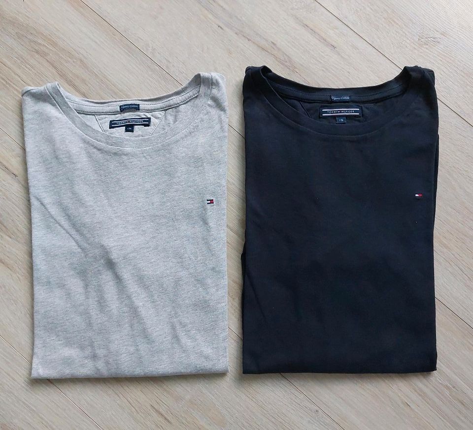 2 Langarmshirt's für Jungen, Tommy Hilfiger, Gr  176 in Niestetal