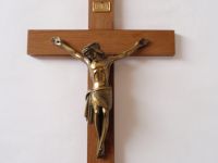 Altes Kreuz mit Jesus Figur Messing Kruzifix Wandkreuz Holzkreuz Baden-Württemberg - Göppingen Vorschau