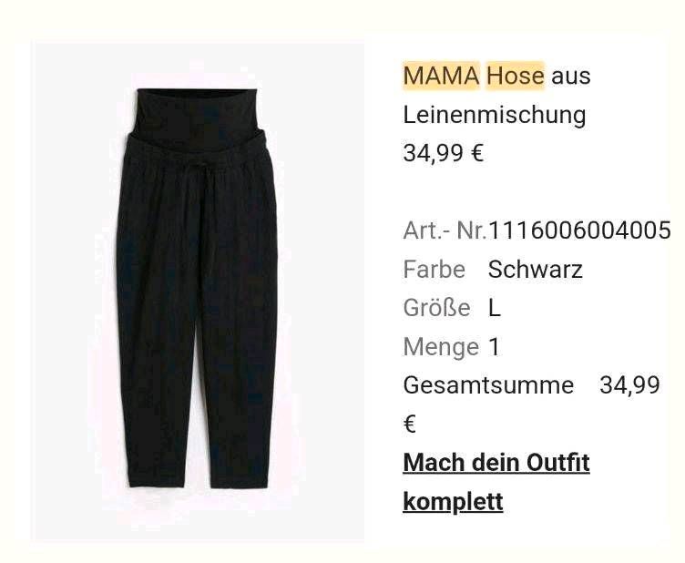 Mama H&M PAKET Hose Leinen + 2 Shirts + 2 Tops * Stillen SET L/XL in Rotenburg (Wümme)