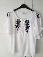 Weiße Bluse/Shirt mit Stickerei - Größe 36 *neu* Schleswig-Holstein - Bad Bramstedt Vorschau