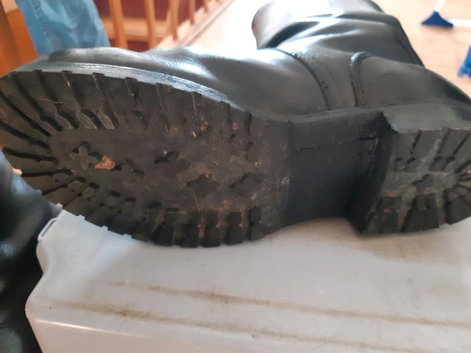 Knobelbecher, Schaftstiefel, Bundeswehr Kampfstiefel 60er Jahre in Seeburg (Niedersachsen)