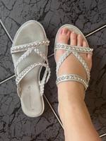 Silberne Schuhe von Tamaris Sachsen-Anhalt - Halberstadt Vorschau