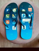 Schlappen Schuhe badeschlappen o2 zehentreter gr 39 40 Sachsen - Crimmitschau Vorschau