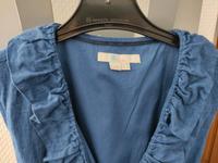 blaues Wickelkleid von Boden lang Gr. 38 (UK 10) wie neu Hessen - Künzell Vorschau