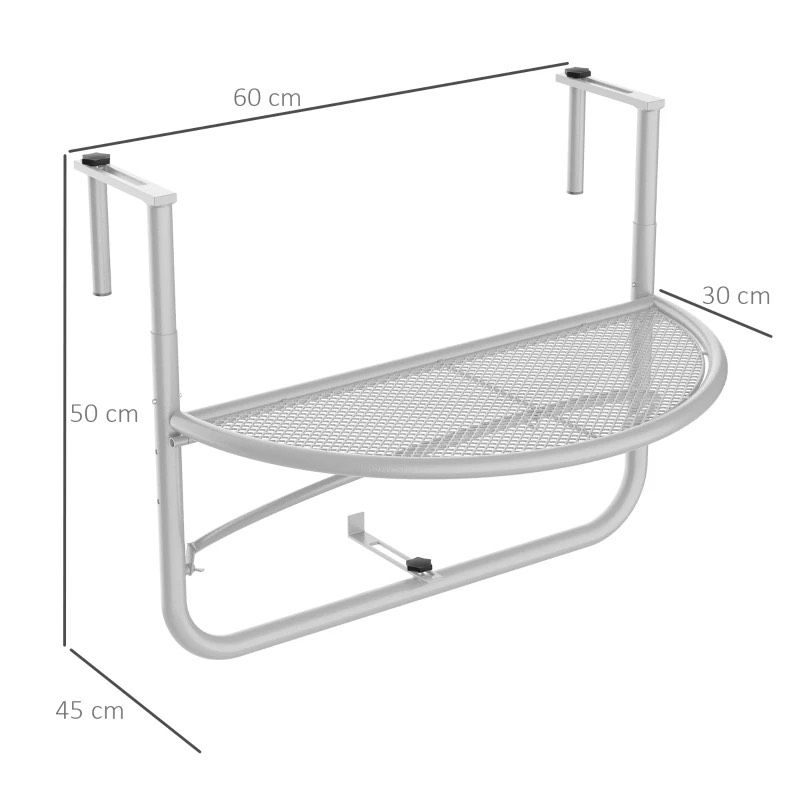 Balkonhängetisch Hängetisch Gartentisch höhenverstellbar Metal in Bremen