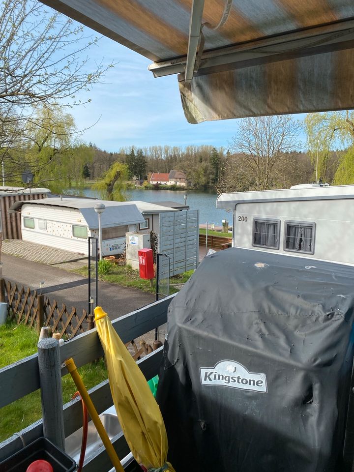 Feststehende Wohnwagen mit Anbau in München