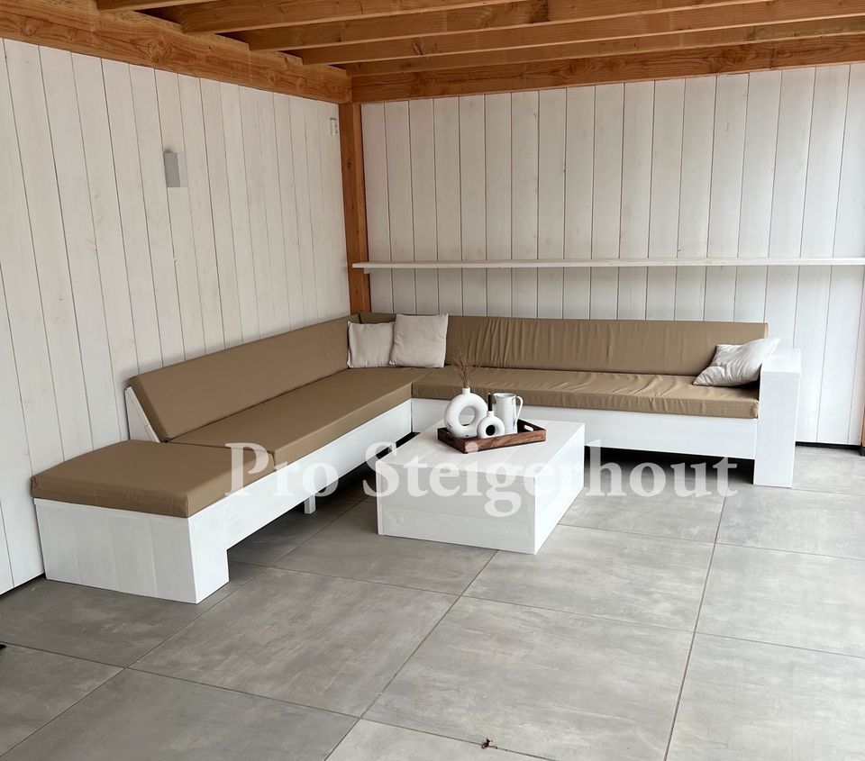 Gerüstholz Ecksofa Ecklounge Loungeset Lounge Sofa Gartenmöbel in Osnabrück