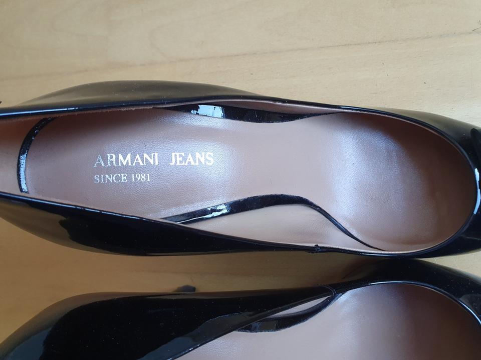ARMANI JEANS – 38/39 – Pumps – schwarz – High Heel - Lackleder in Bremen