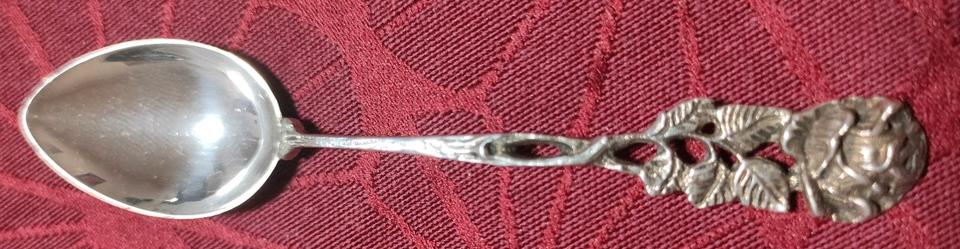 Antiko 800 Silber Mokkalöffel Set / 7-teilig / Hildesheimer Rose in Braunlage