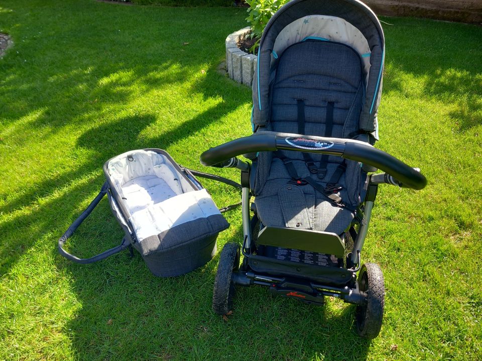 Hartan Racer GT Kinderwagen 3 in 1 grau/grün in Köln