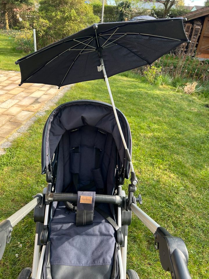 Emmaljunga NXT90 F, Kinderwagen, Buggy, viel Zubehör in Oberschneiding