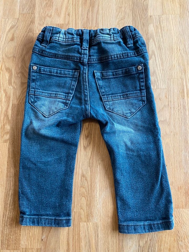 Jeans - blau/schwarz - Pocopiano - Gr.80 in Wentorf