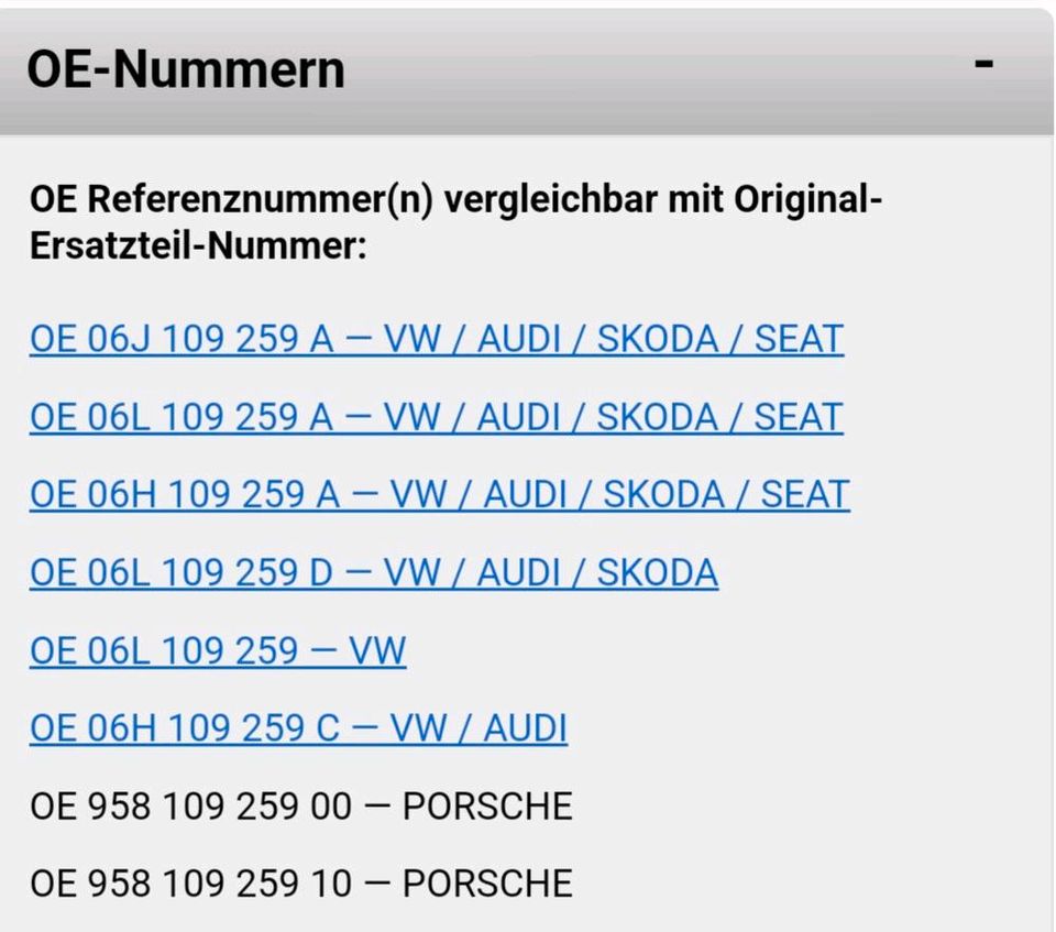 Audi A4 8K A5 8T Zentralmagnet 06J 109 259 A in Rielasingen-Worblingen