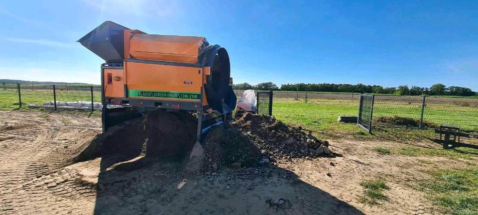 Mobile Siebanlagen, Trommel-Siebanlage, Boden sieben, Mieten in Groß Kreutz