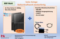 880Wp / 800W Balkonkraftwerk Hoymiles HM-800 2x440Wp Module WR Bad Doberan - Landkreis - Kritzmow Vorschau