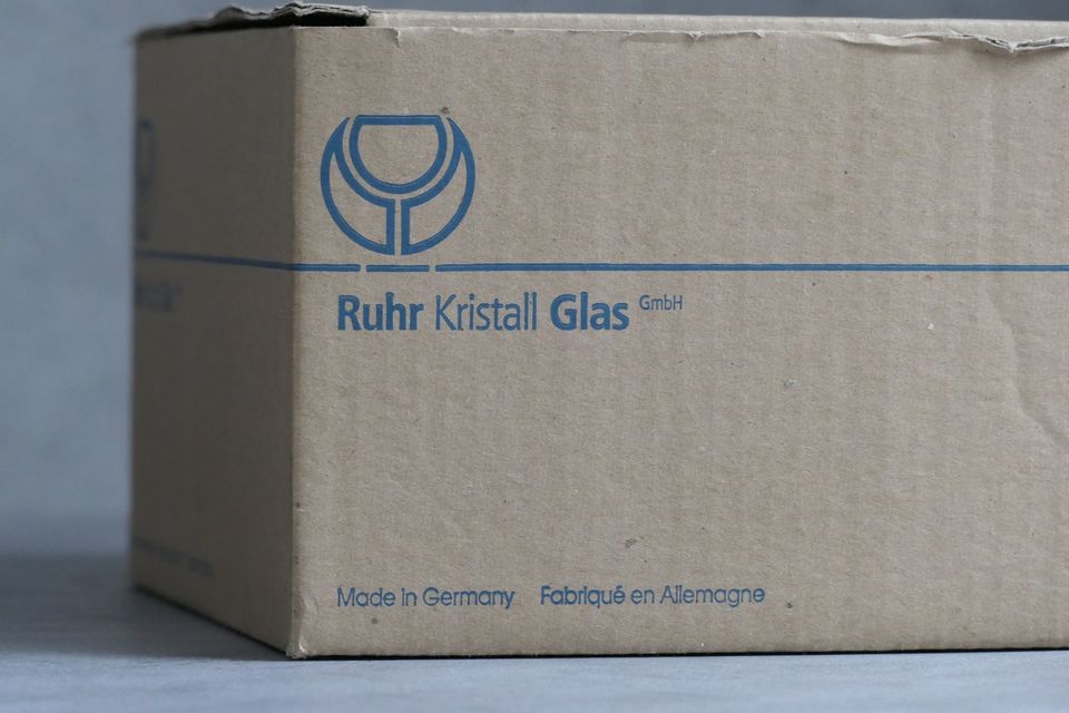 12x Weingläser von Ruhr Kristall Glas - unbenutzt in Renningen