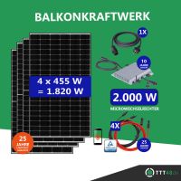 ☀️ 1820w Balkonkraftwerk Module 1X 2000W DEYE Microwechselrichter Rheinland-Pfalz - Maxdorf Vorschau