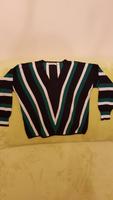 blauweißgrün gestreifter Baumwollpullover von ONLY Kr. München - Ismaning Vorschau