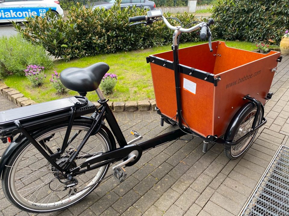 Lasten E-Bike neuwertig Babboe Dog-E nur 228km in Verl