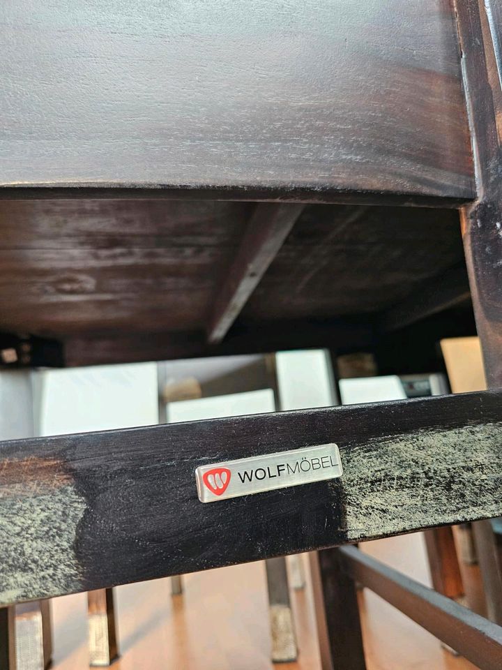 Wolf Möbel Goa Esstisch mit 4 Stühlen Massivholz in Leipzig