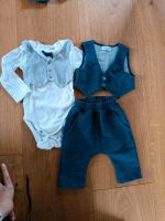 Taufoutfit festliches Gewand, Outfit Taufe h&m 62 Body Weste Hose Bayern - Wallersdorf Vorschau