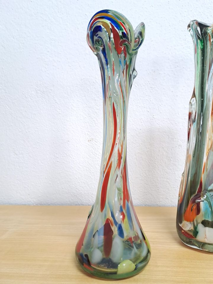 Vase  je 35€ Murano Glas 70er Jahre bunt Vintage in Dresden