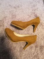 Pumps Größe 40 Wildlederiptik camel, caramel, hellbraun Hessen - Eschwege Vorschau