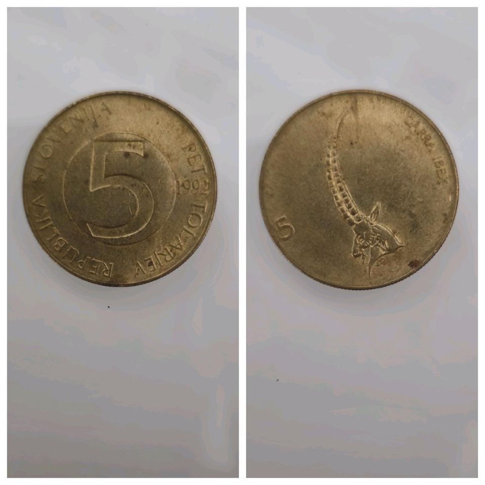 Münzen Alte Währung Slowenien Italien Spanien Dänemark in Hanau