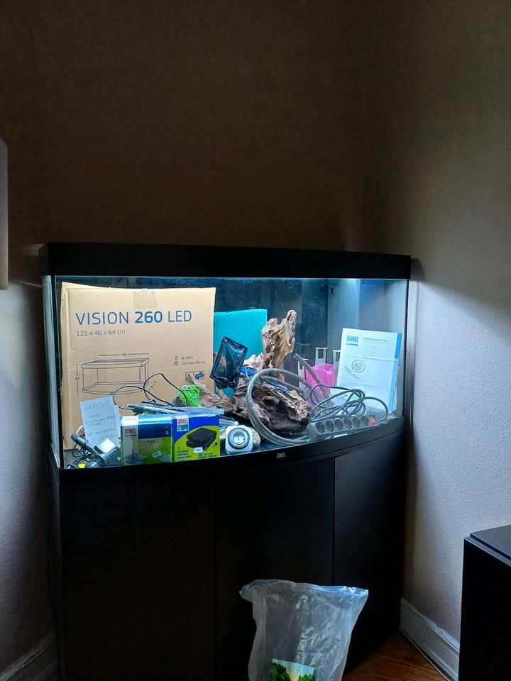 Aquarium Juwel vision 260 LED mit viel Zubehör und Unterschrank in Hamburg