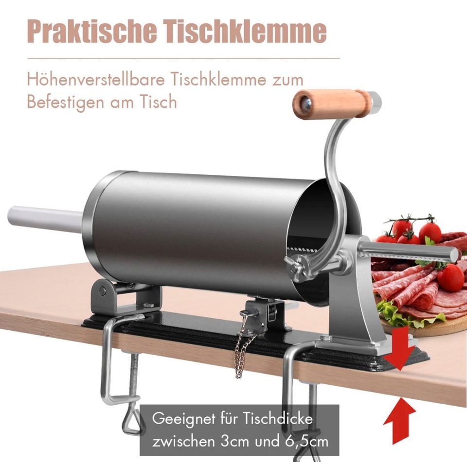 Wurstfüller Wurstmaschine Wurstfüllmaschine 3,6L Wurstspritze in Bebra