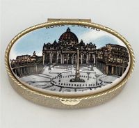 Vintage Pillendose Schmuckbox Petersdom Rom Petersplatz Schatulle Schwerin - Altstadt Vorschau