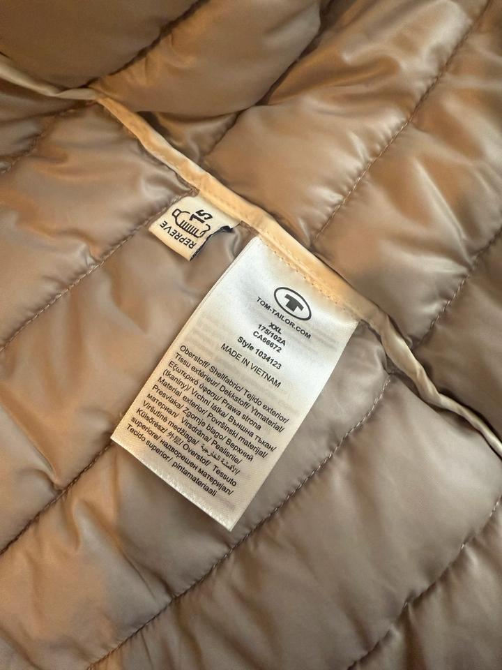 Schöne Steppjacke Übergangsjacke beige XXL Tom Tailor ❤️ in Itzehoe