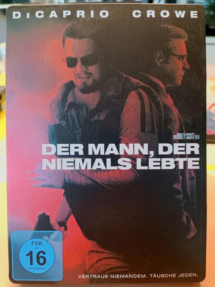 DER MANN DER NIEMALS LEBTE - STEELBOOK DVD - DI CAPRIO, CROWE in Eberfing