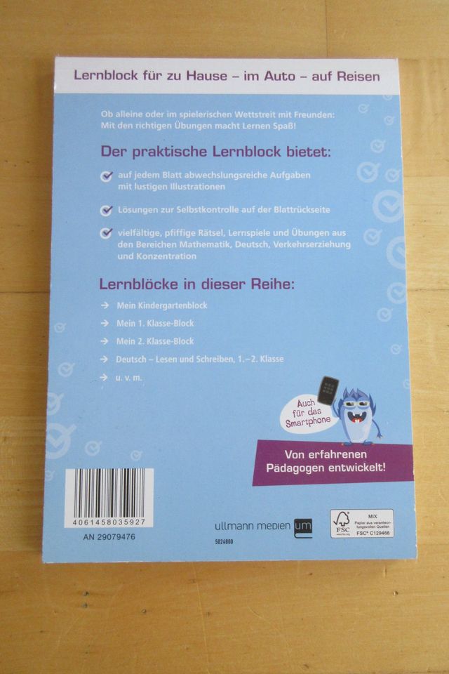 Mein Vorschulblock - Deutsch, Mathe, Konzentration in Karlsruhe