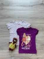 122/128 ❤️ 2 Shirts T-Shirt Hannah Montana Tchibo Dresden - Trachau Vorschau