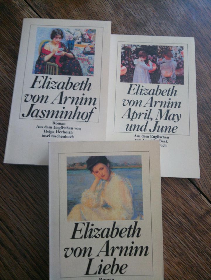 Elizabeth von Arnim 3 Bücher Jasminhof April, May und June Liebe in Recklinghausen