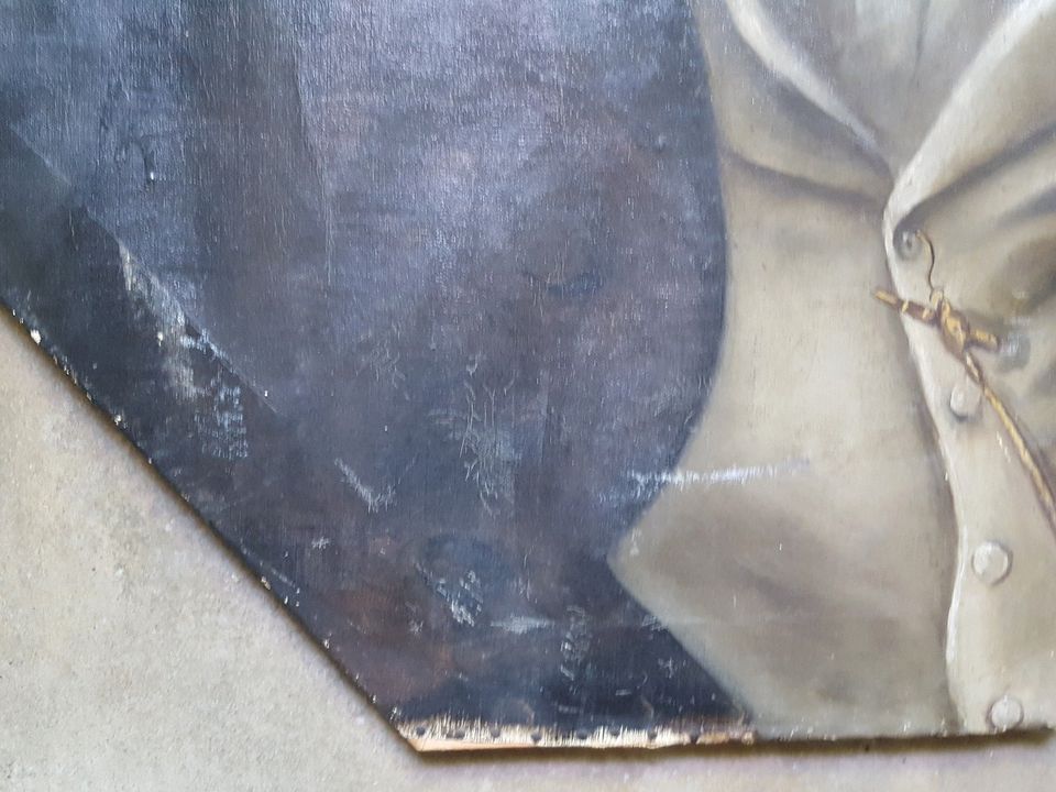 Antikes Ölgemälde, Porträt eines Adligen, Jane Schierholz, 1882 in Dresden