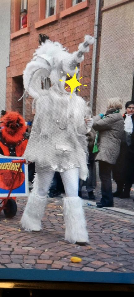 Einhorn Kostüm Fasching Handarbeit weiß silber Größe M in Münster