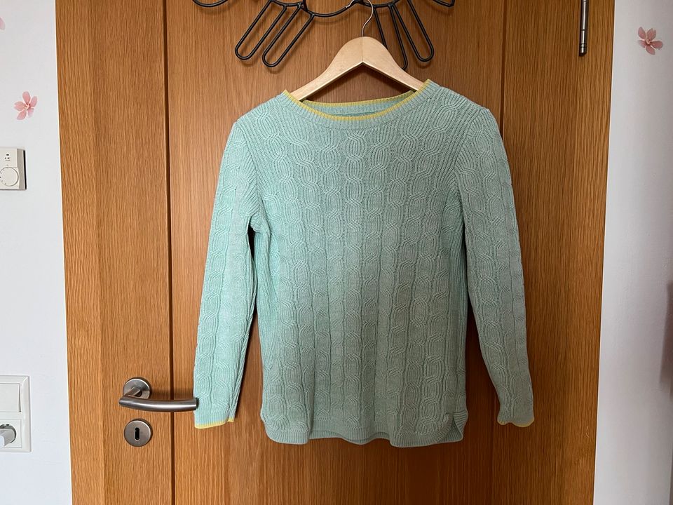 Lands End Strickpullover Zopf Drifter 36  S mint in Dahlem