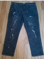 Jeans mit Prints NEU Gr.46/48 Super Bequem Schw Nordrhein-Westfalen - Hagen Vorschau