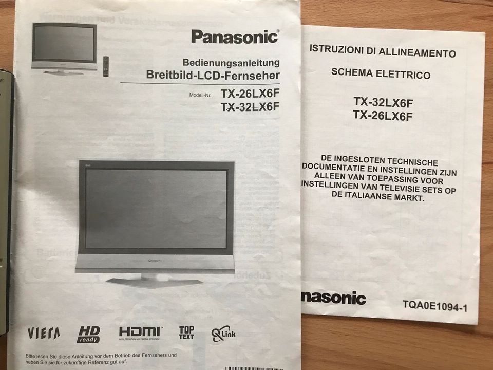 Panasonic TX-26LX6F LCD TV in Herbertingen